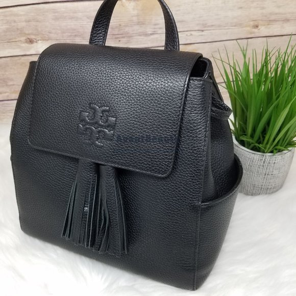 Tory Burch Thea Mini Backpack Black New Leather main image 13